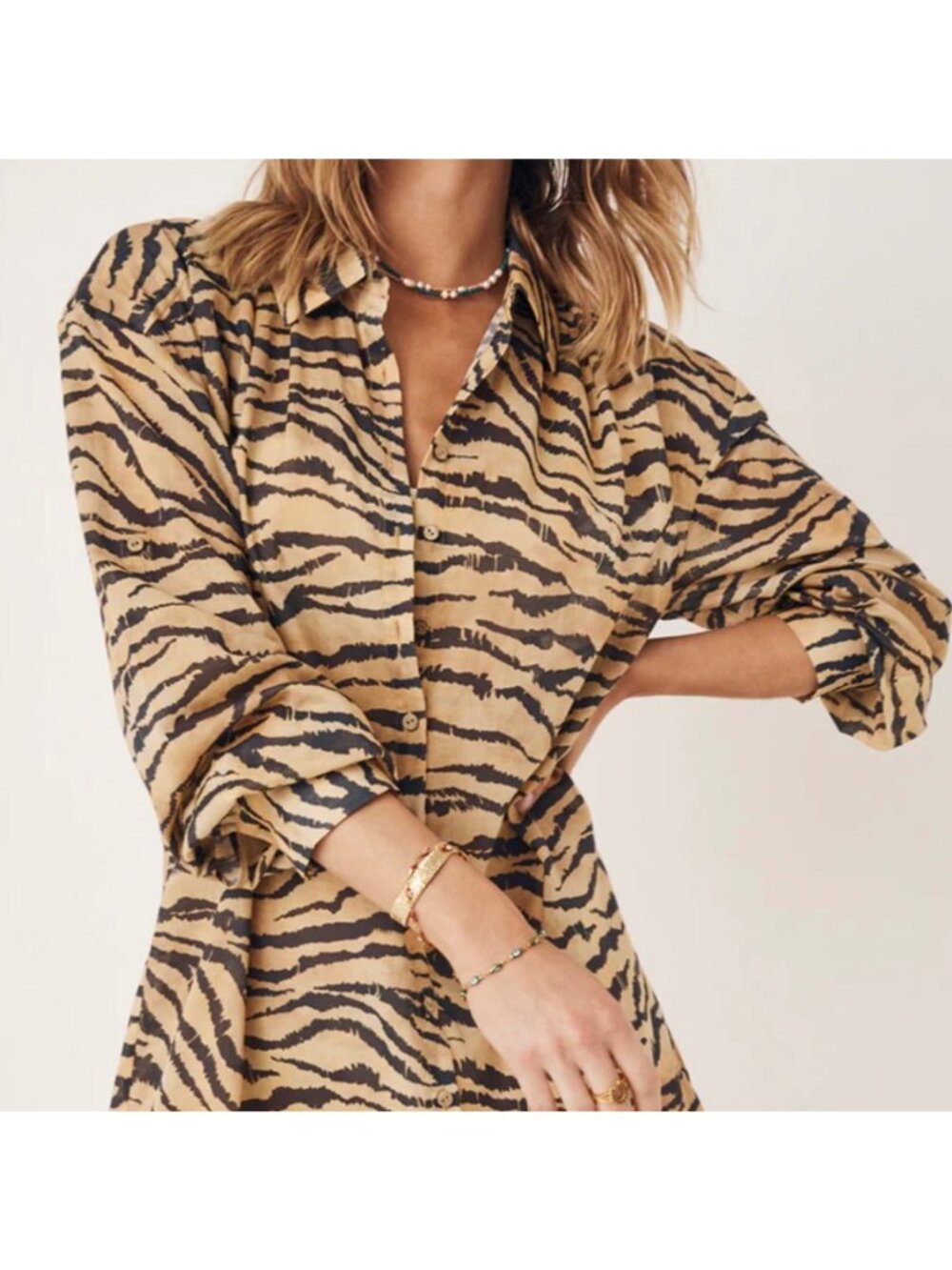 Spell NWT Banksia Shirt Dress-Animale Size Small - Picture 2 of 5